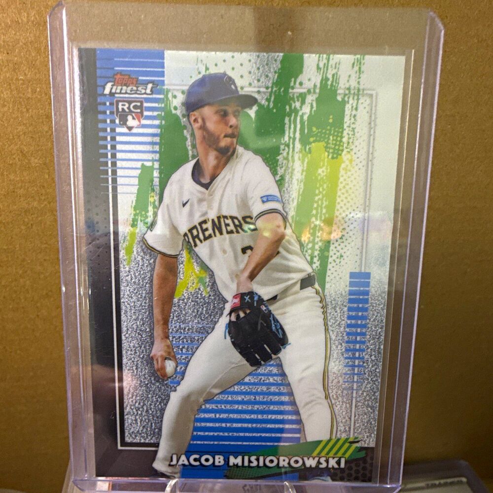 2026 Topps Finest Jacob Misiorowski RC Rookie Base #82 Milwaukee Brewers
